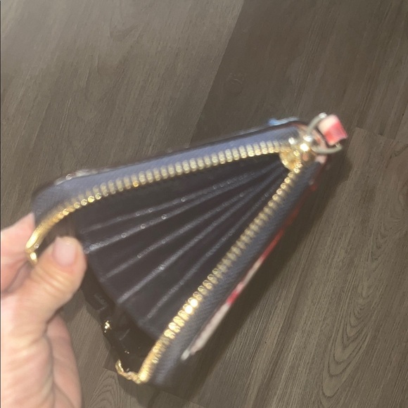 Kate Spade Red and Black Floral Wallet large size - Picture 11 of 12